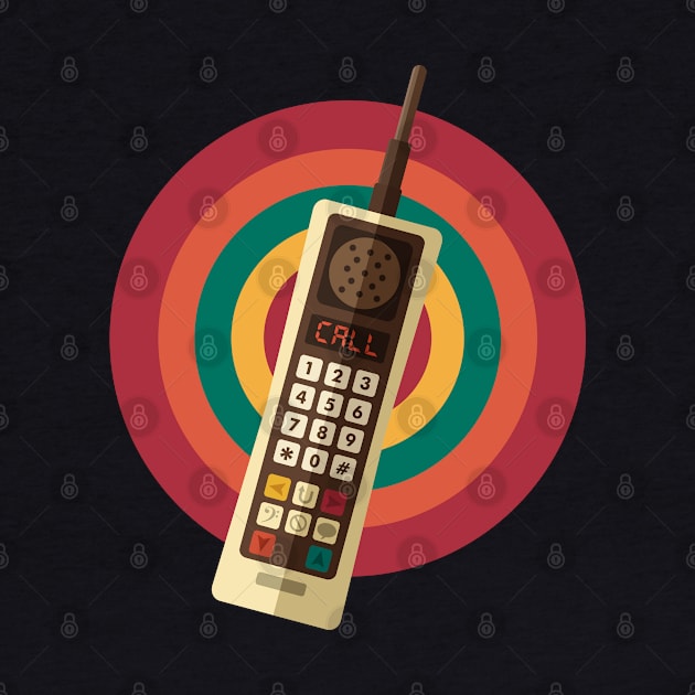 Retro Cellular Phone by Dellan